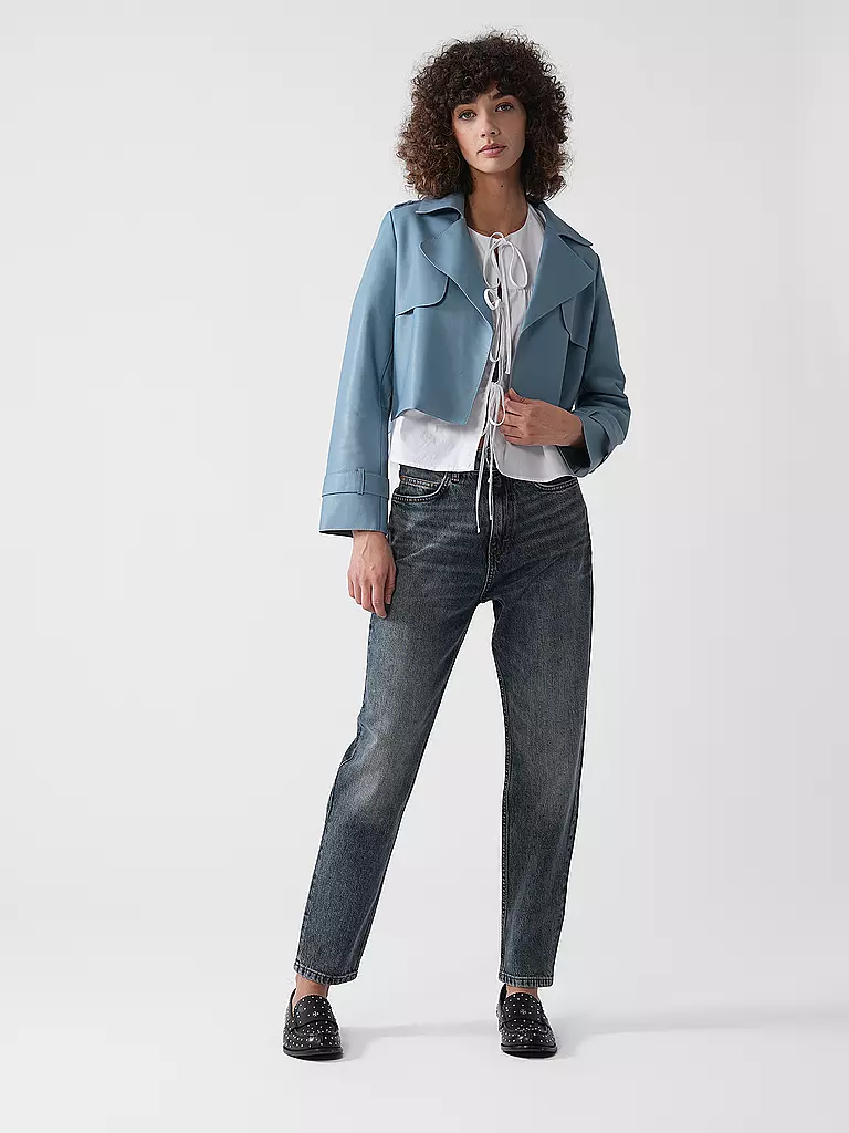 RICHROYAL | Lederjacke | Hellblau