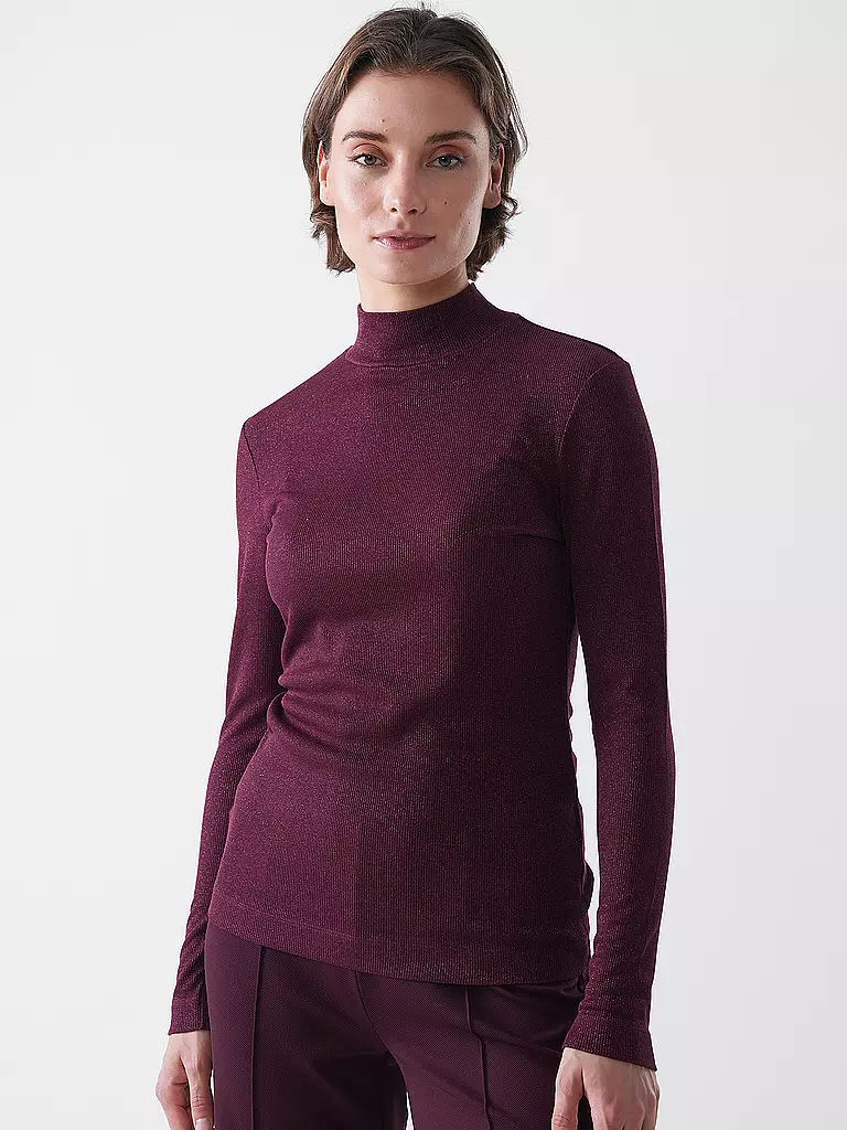 RICHROYAL | Rollkragenpullover  | Dunkelrot