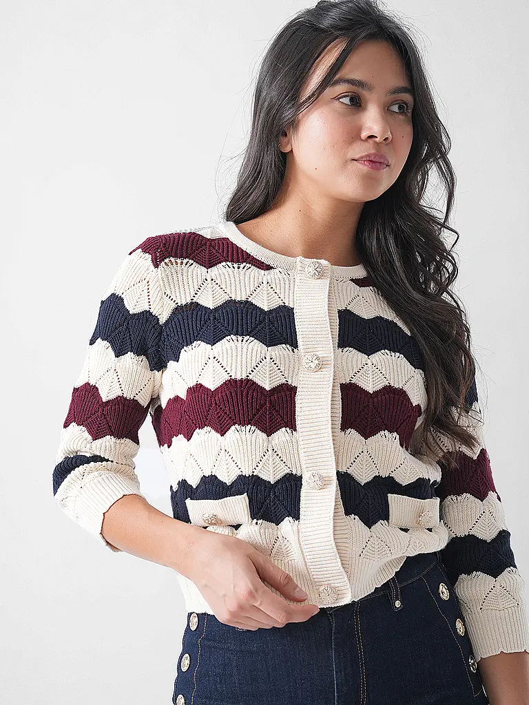 RICHROYAL | Strickjacke | Dunkelrot