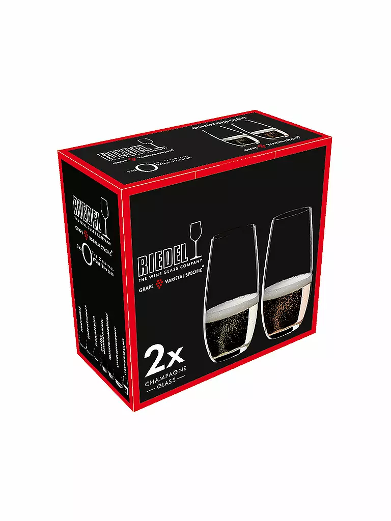 RIEDEL | Champagnerglas 2er Set O Wine Tumbler 264ml | transparent