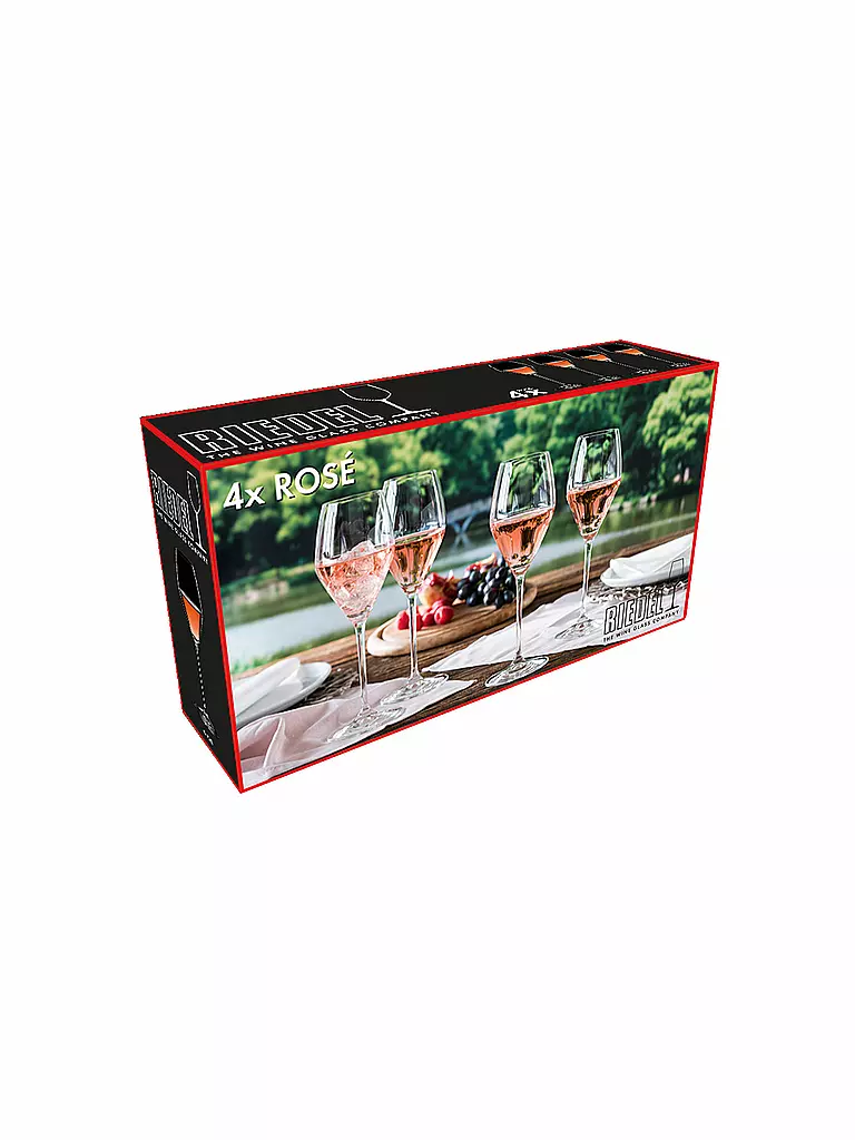 RIEDEL | Champagnerglas 4er Set EXTREME Rose / Champagner | transparent