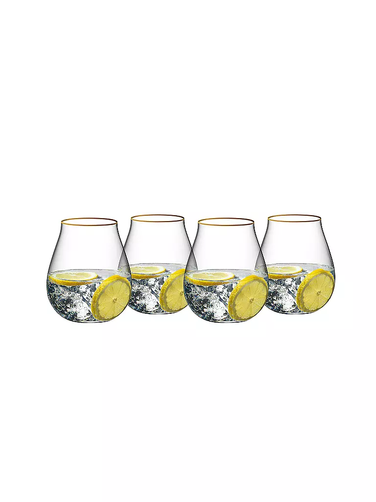 RIEDEL | Gin Tonic Glas 4er Set Limited Gold | transparent