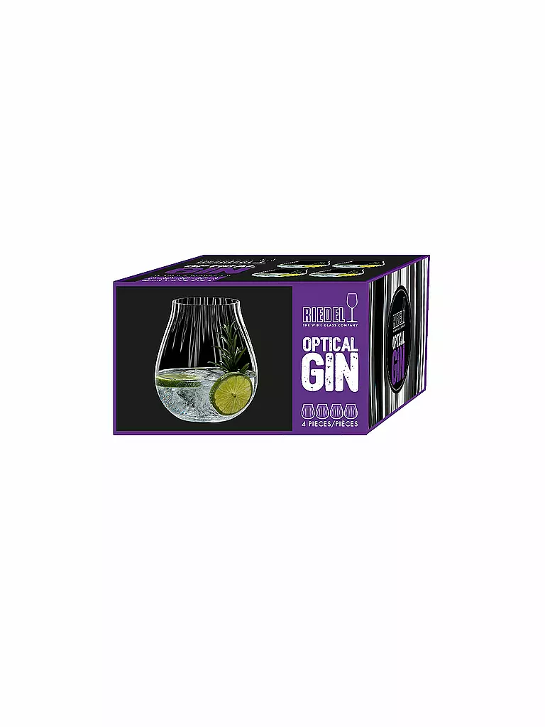 RIEDEL | Gin Tonic Glas 4er Set OPTICAL O 762ml | transparent