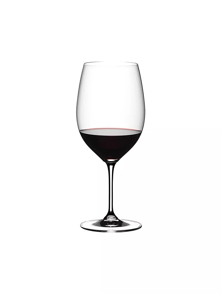 RIEDEL | Rotweinglas 2er Set Vinum mit Poliertuch | transparent