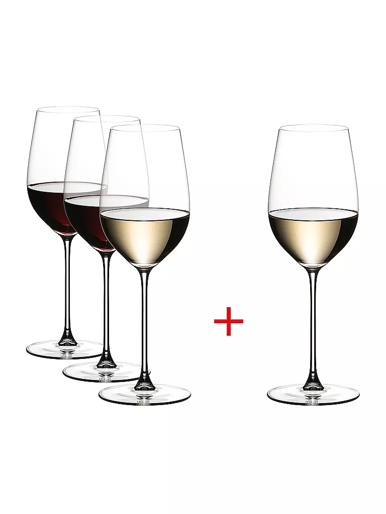 RIEDEL | Weissweinglas Set 4tlg. VERITAS Riesling/Zinfandel  | transparent