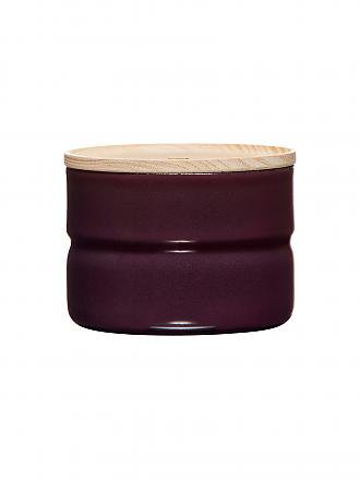 RIESS | Frischhaltedose - Emaille Vorratsdose mit Eschenholz-Deckel "Truehomewear"  6cm 230ml