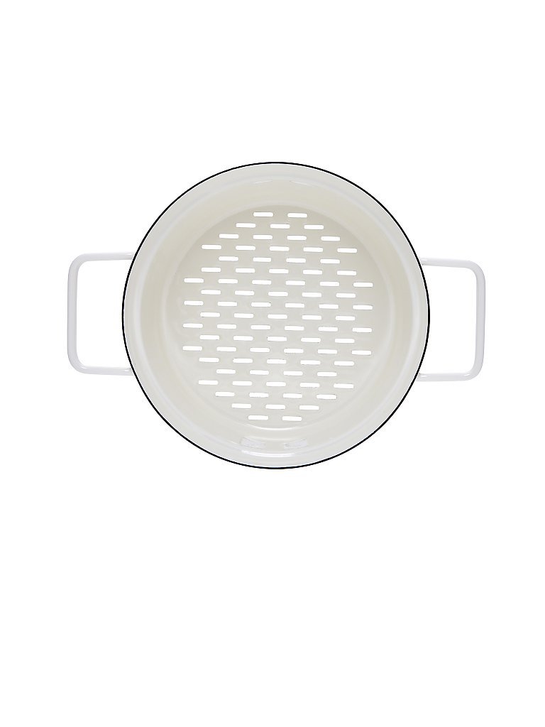 RIESS Insert de cuisson vapeur en émail Aromapot - Truehomewear 20cm blanc