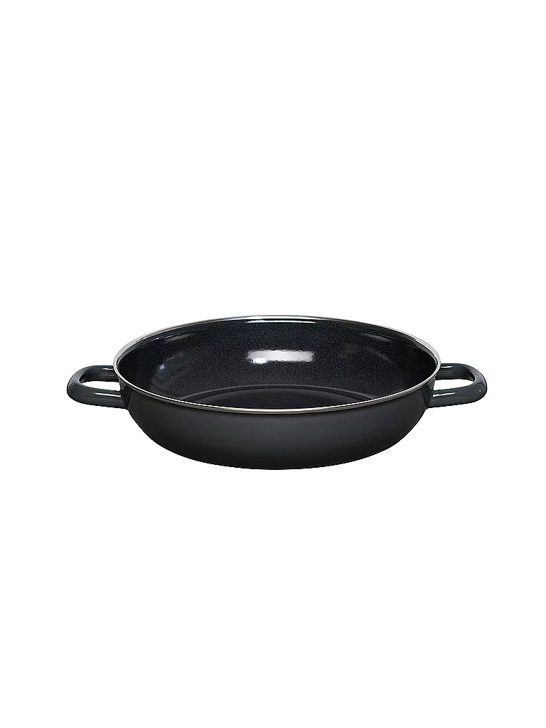 RIESS Schmorpfanne avec couvercle 28cm Gris Foncé gris