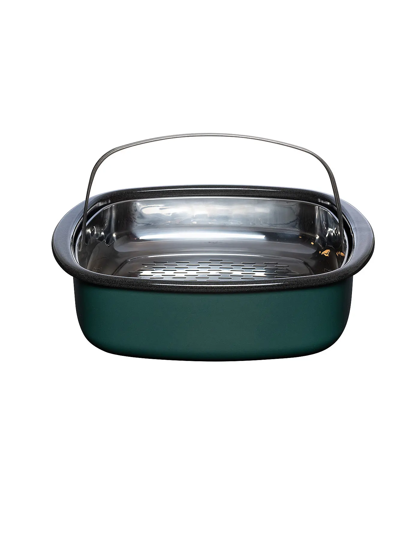 RIESS | Dampfgarer mit Glasdeckel und Gareinsatz 3tlg. TEAL Blaugruen | petrol