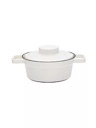 RIESS | Emaille Kasserolle mit Deckel "Aromapot - Truehomeware" 20cm 1,2l | weiss