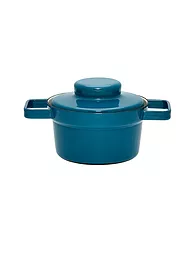 RIESS | Emaille Topf mit Deckel "Aromapot - Truehomeware" 16cm 0,75l | blau