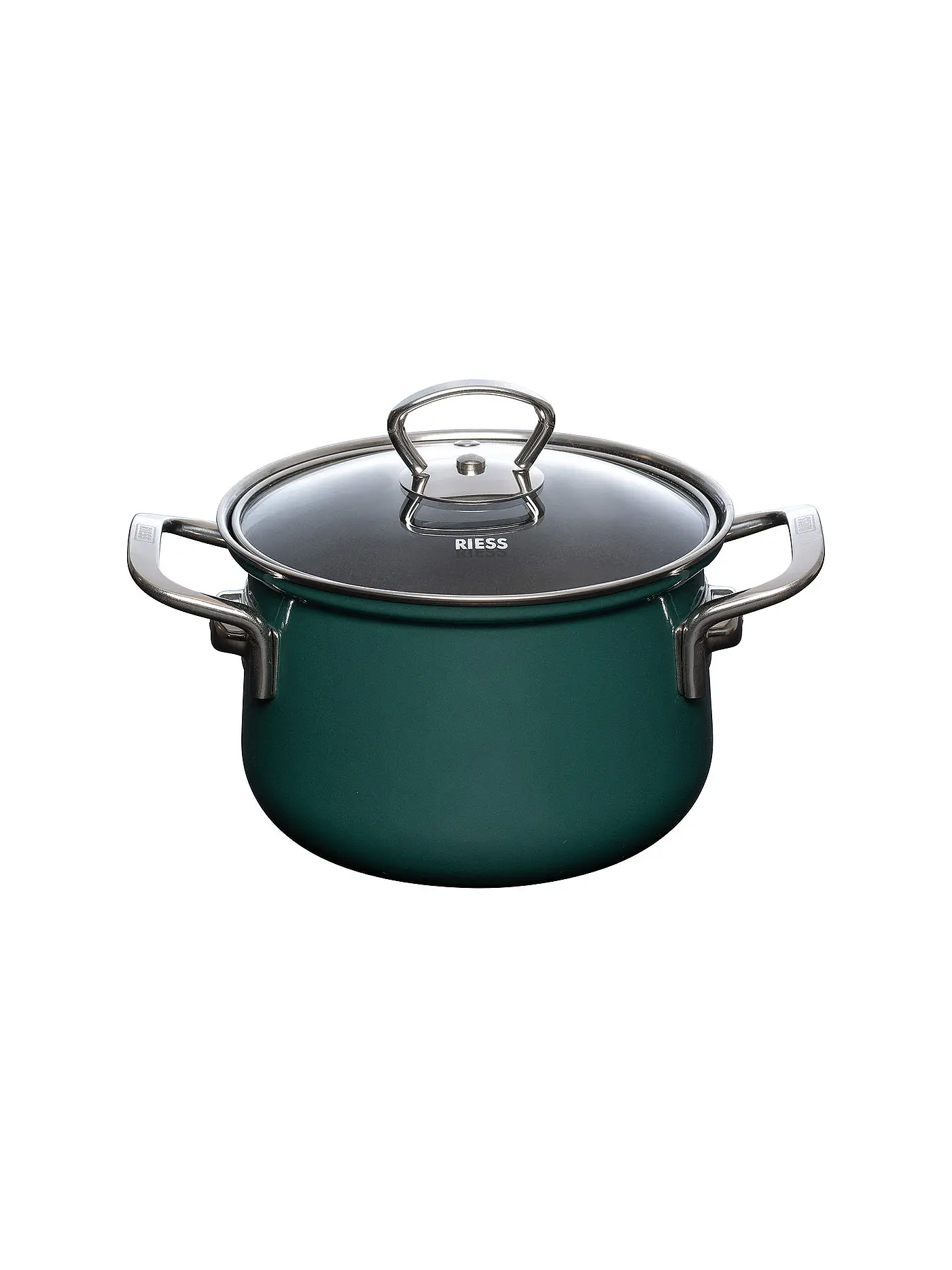RIESS | Fleischtopf mit Glasdeckel TEAL 16cm/1,5l Blaugruen | petrol