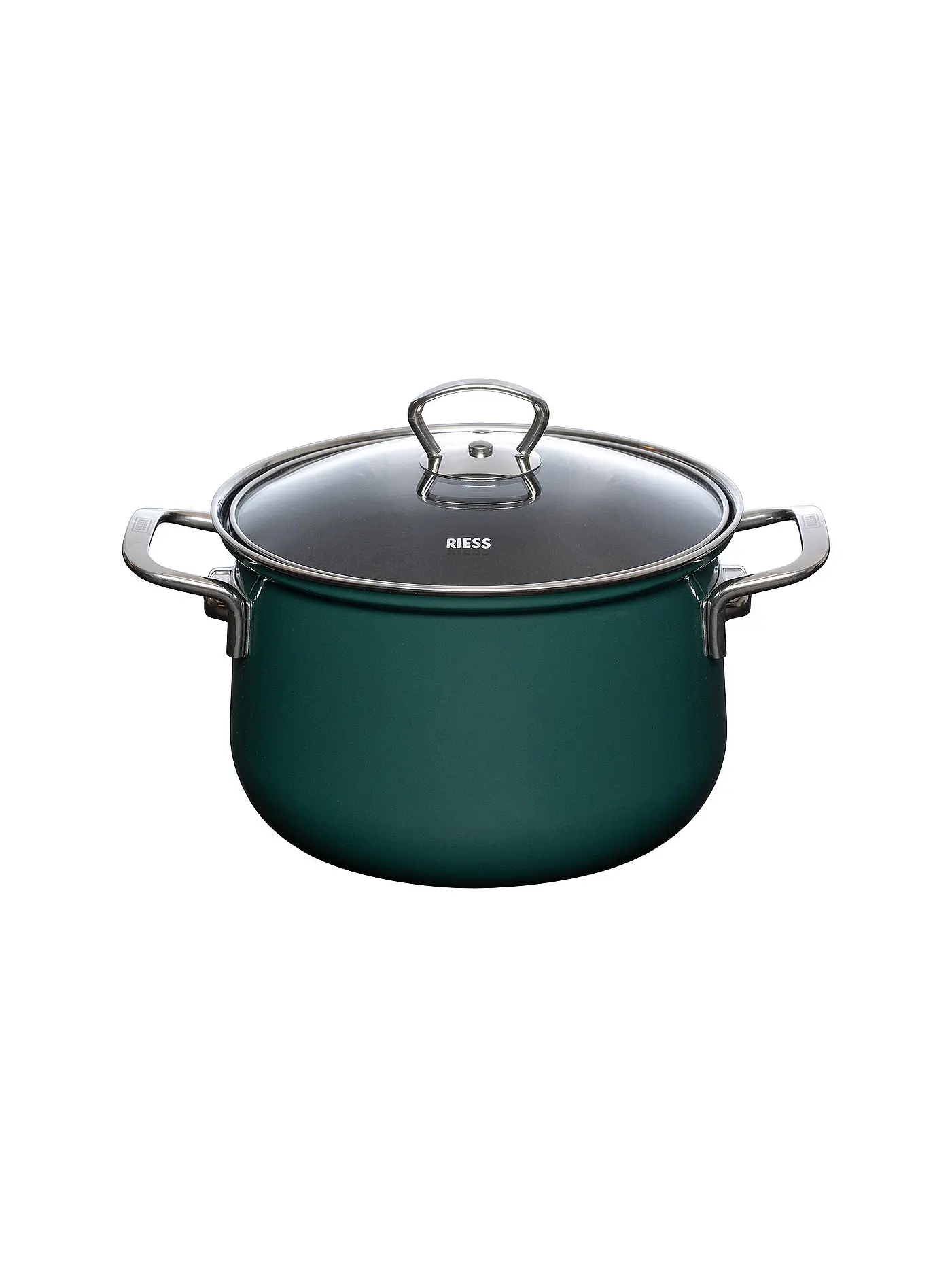 RIESS | Fleischtopf mit Glasdeckel TEAL 20cm/3,5l Blaugruen | petrol