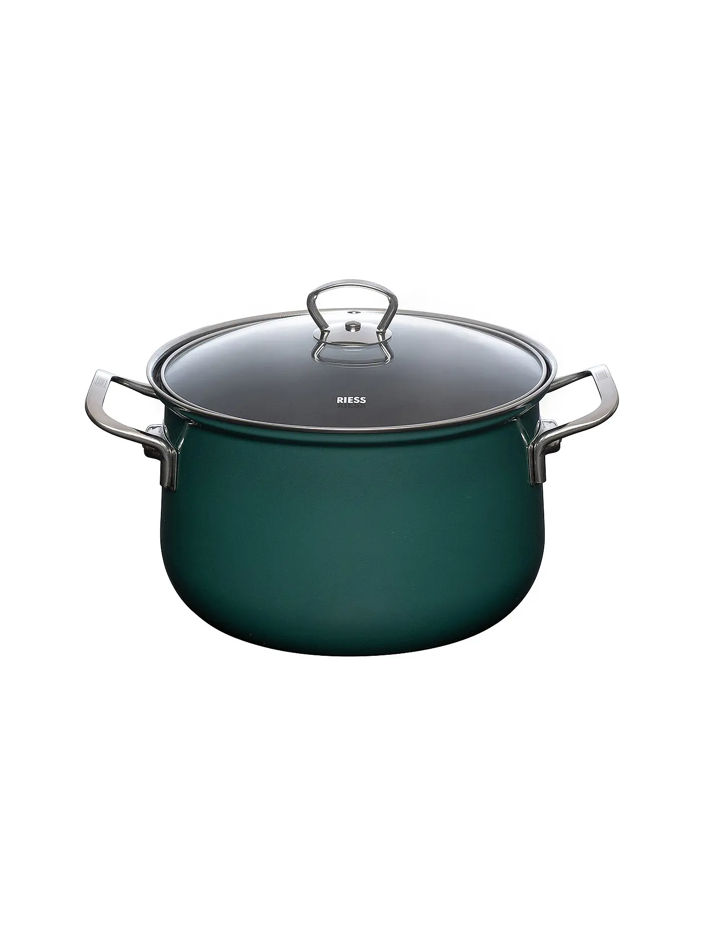 RIESS | Fleischtopf mit Glasdeckel TEAL 24cm/6l Blaugruen | petrol