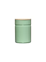 RIESS | Frischhaltedose - Emaille Vorratsdose mit Eschenholz-Deckel "Truehomewear"  12 cm 525ml | grün