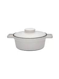 RIESS | Emaille Kasserolle mit Deckel "Aromapot - Truehomeware" 24cm 2l | grau