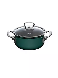RIESS | Kasserolle mit Glasdeckel TEAL 16cm/1l Blaugruen | Petrol