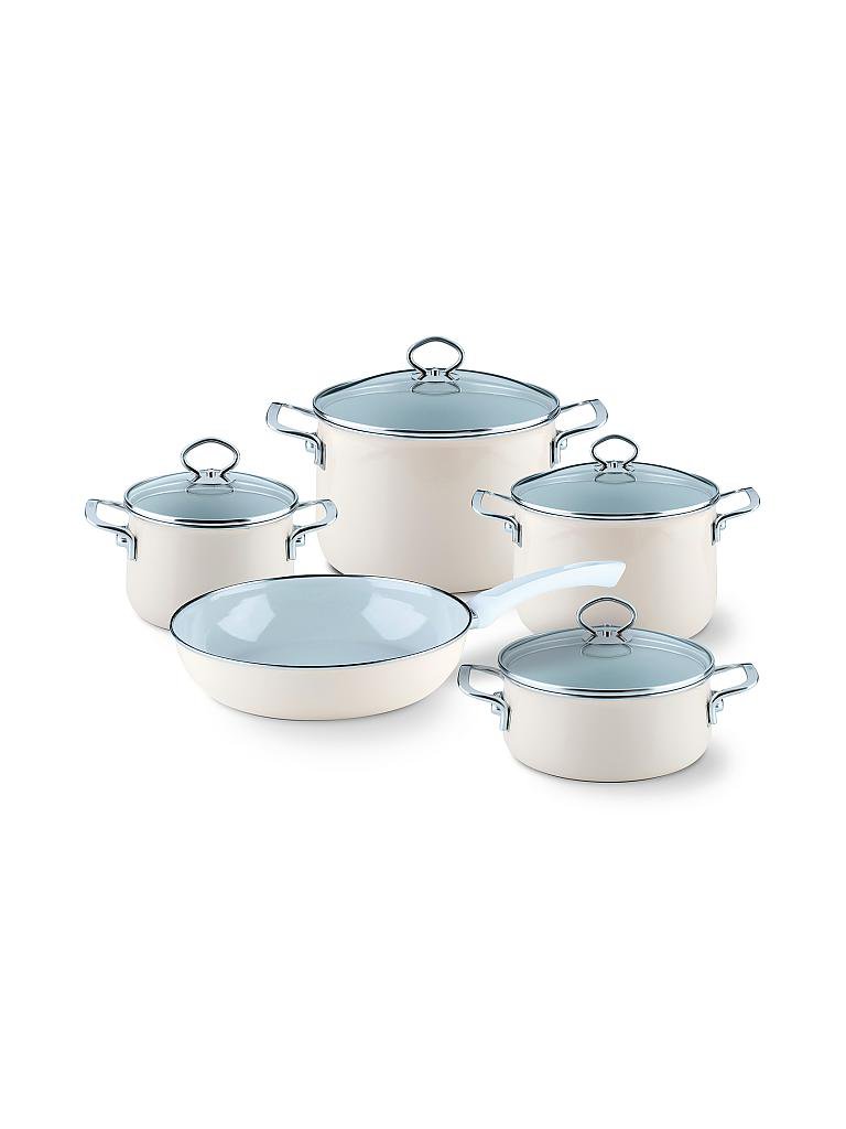 RIESS | Kochgeschirr-Set 5-tlg. "Avorio" (Creme) | beige