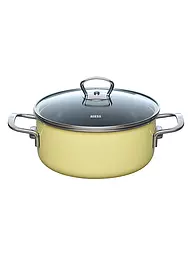 RIESS | Kochtopf 20cm /2l NOUVELLE PUR Dark Grey | gelb