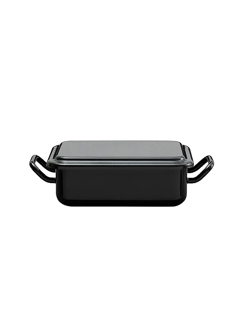 RIESS | Mini Back- und Servierform 15x11x5cm/0,5l Schwarzemaille | schwarz