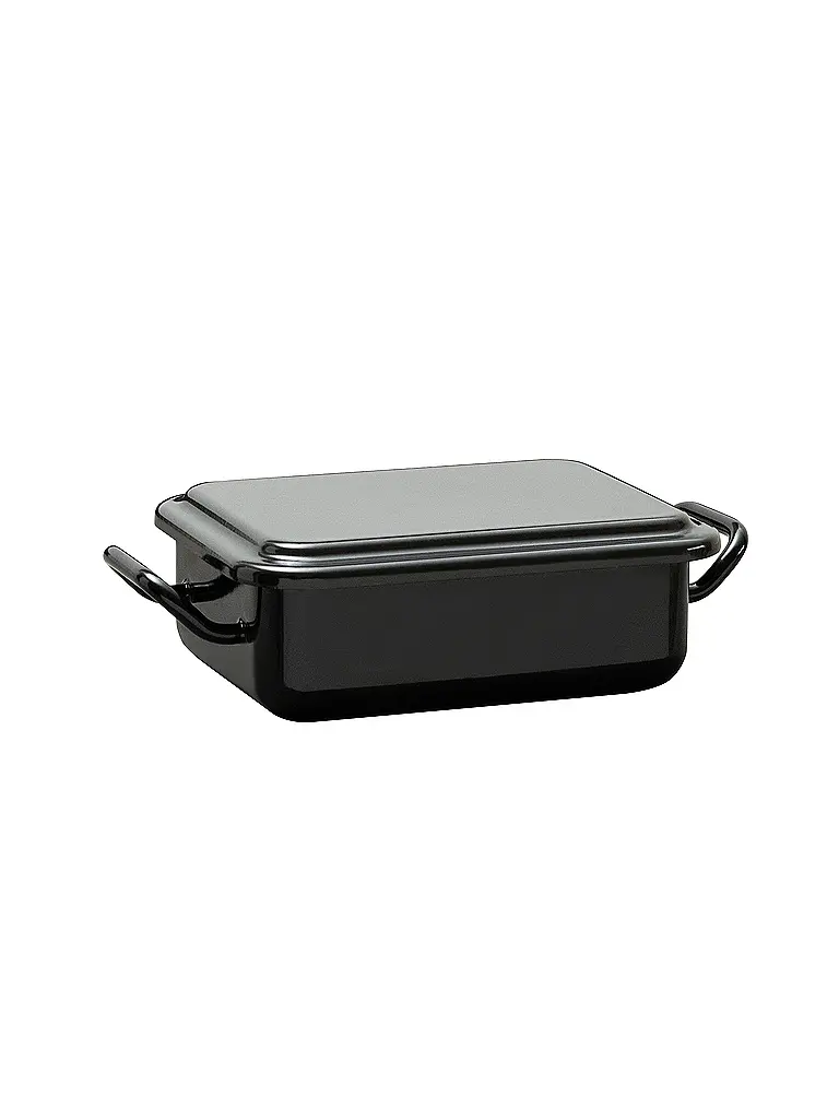 RIESS | Mini Back- und Servierform 15x11x5cm/0,5l Schwarzemaille | 