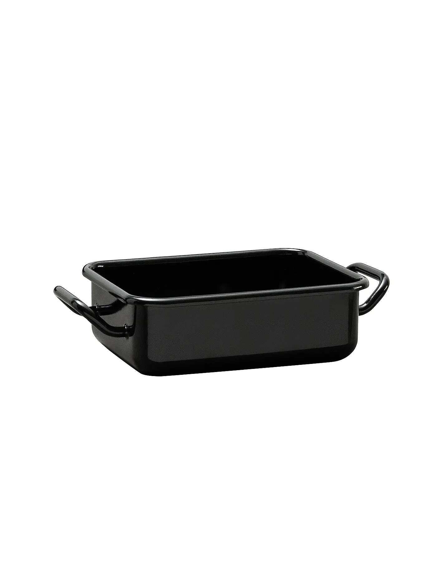 RIESS | Mini Back- und Servierform 15x11x5cm/0,5l Schwarzemaille | schwarz