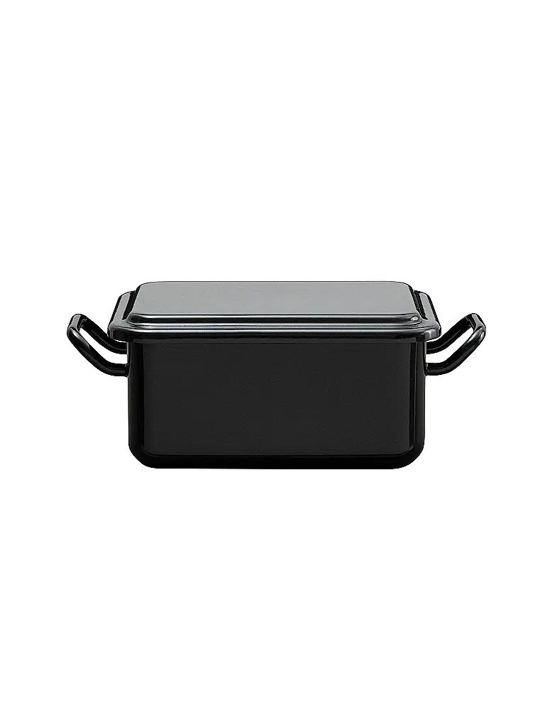 RIESS | Mini Back- und Servierform 15x11x7cm/0,7l Schwarzemaille | schwarz