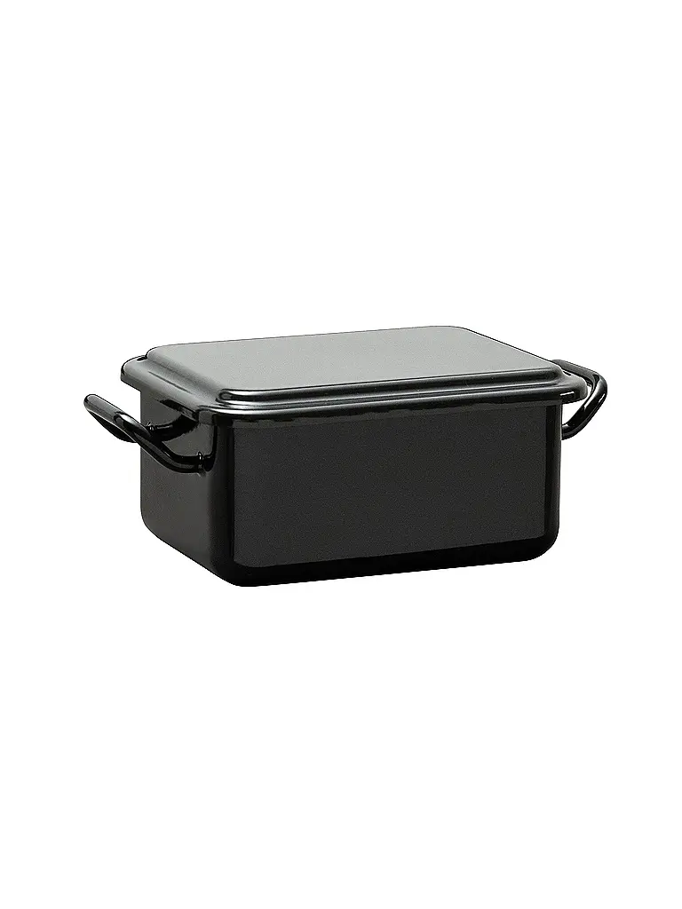RIESS | Mini Back- und Servierform 15x11x7cm/0,7l Schwarzemaille | 