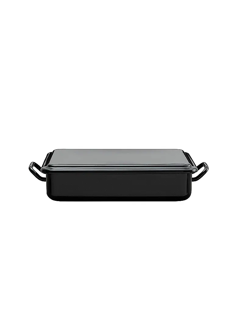 RIESS | Mini Back- und Servierform 23x15x5cm/1l Schwarzemaille | schwarz
