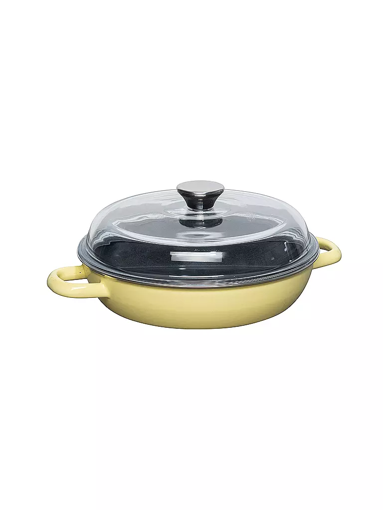 RIESS | Schmorpfanne mit Deckel 24cm NOUVELLE Lemon | gelb