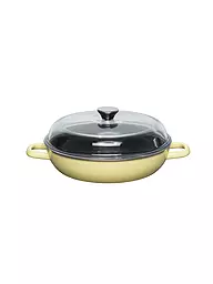 RIESS | Schmorpfanne mit Deckel 28cm NOUVELLE Lemon | gelb