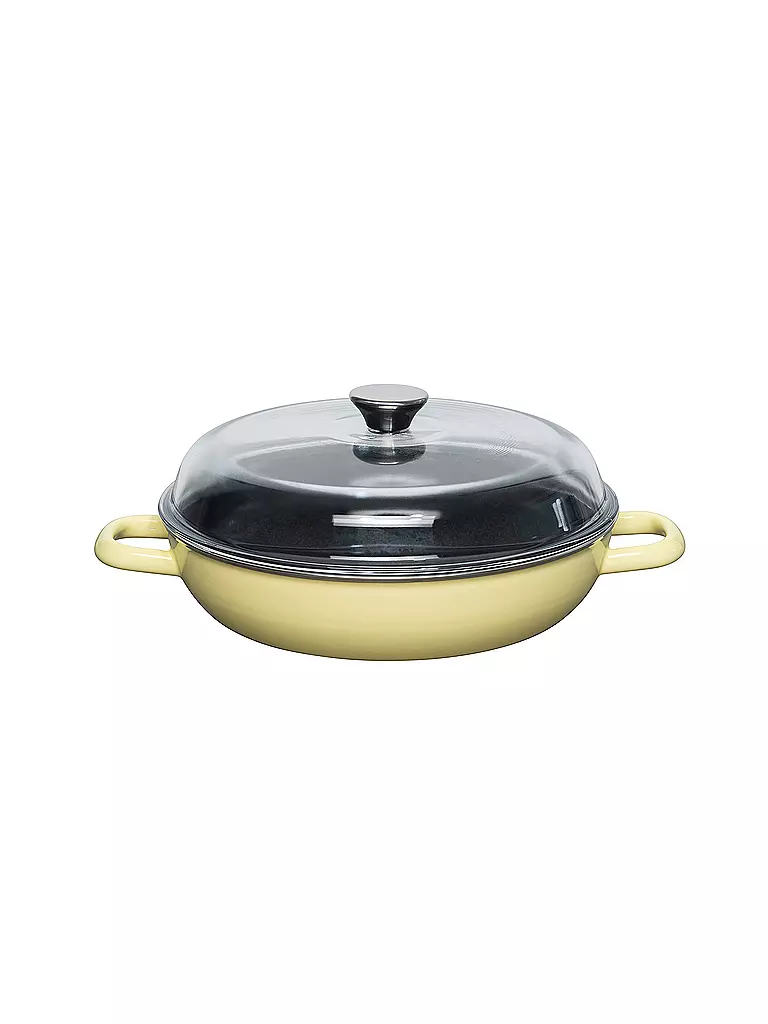RIESS | Schmorpfanne mit Deckel 28cm NOUVELLE Lemon | gelb