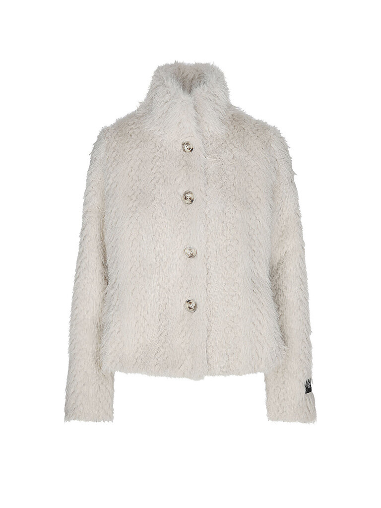 RINO&PELLE Jacke in Felloptik creme | 40