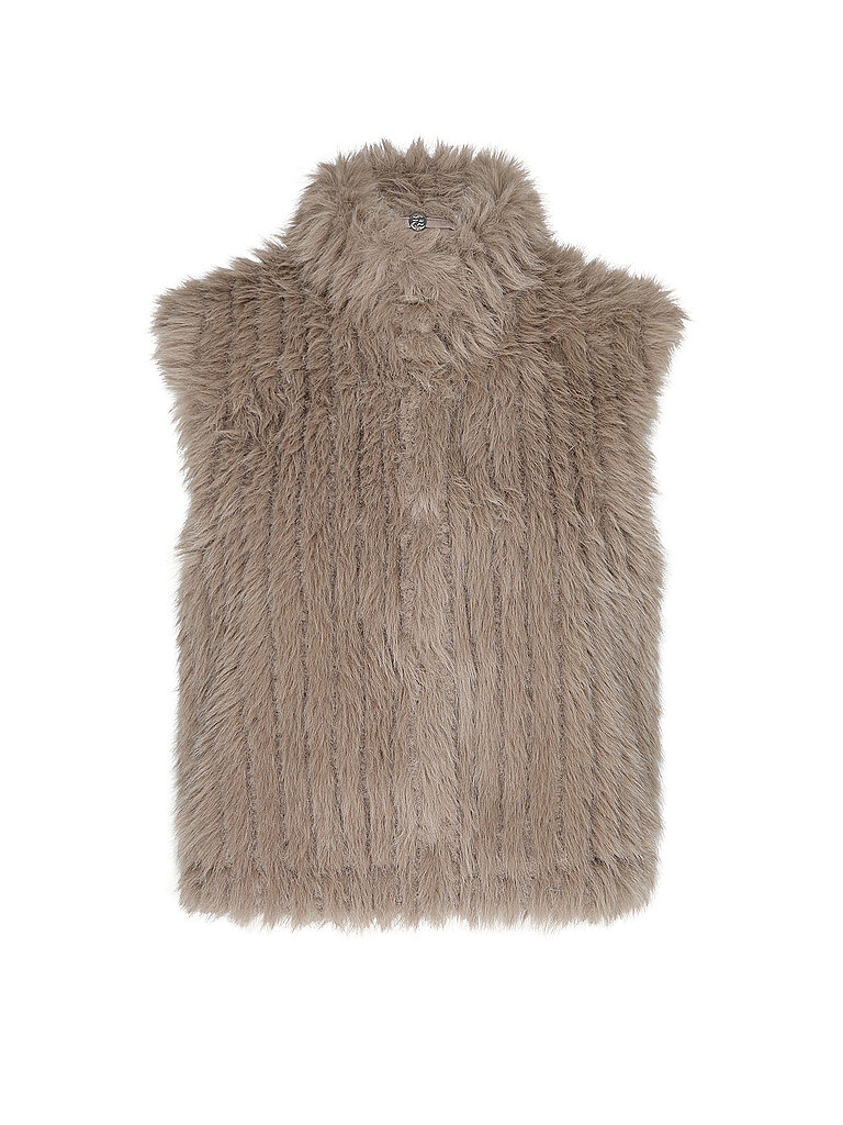 RINO&PELLE Gilet in Felloptik DAVA beige | 34