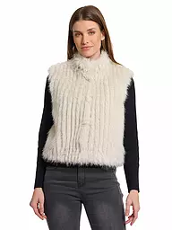 RINO&PELLE | Gilet in Felloptik DAVA | creme