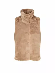 RINO&PELLE | Gilet in Felloptik LISON | camel