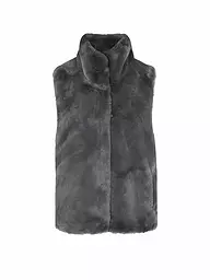 RINO&PELLE | Gilet in Felloptik LISON | grau