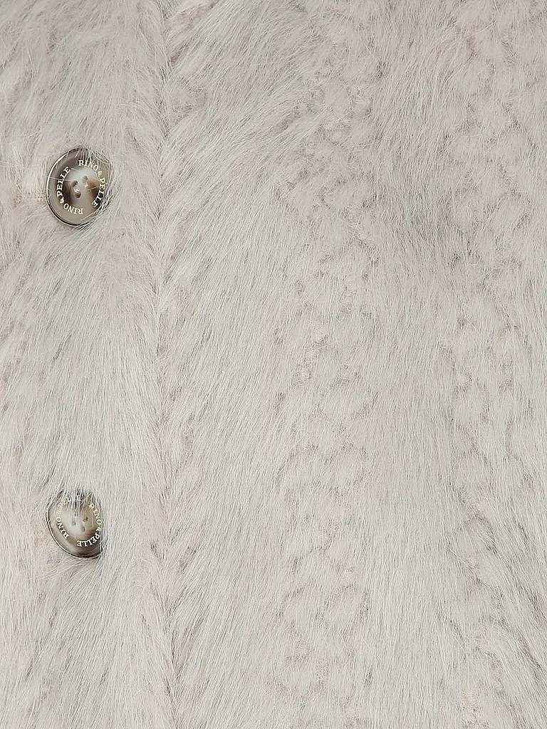 RINO&PELLE | Jacke in Felloptik  | Creme