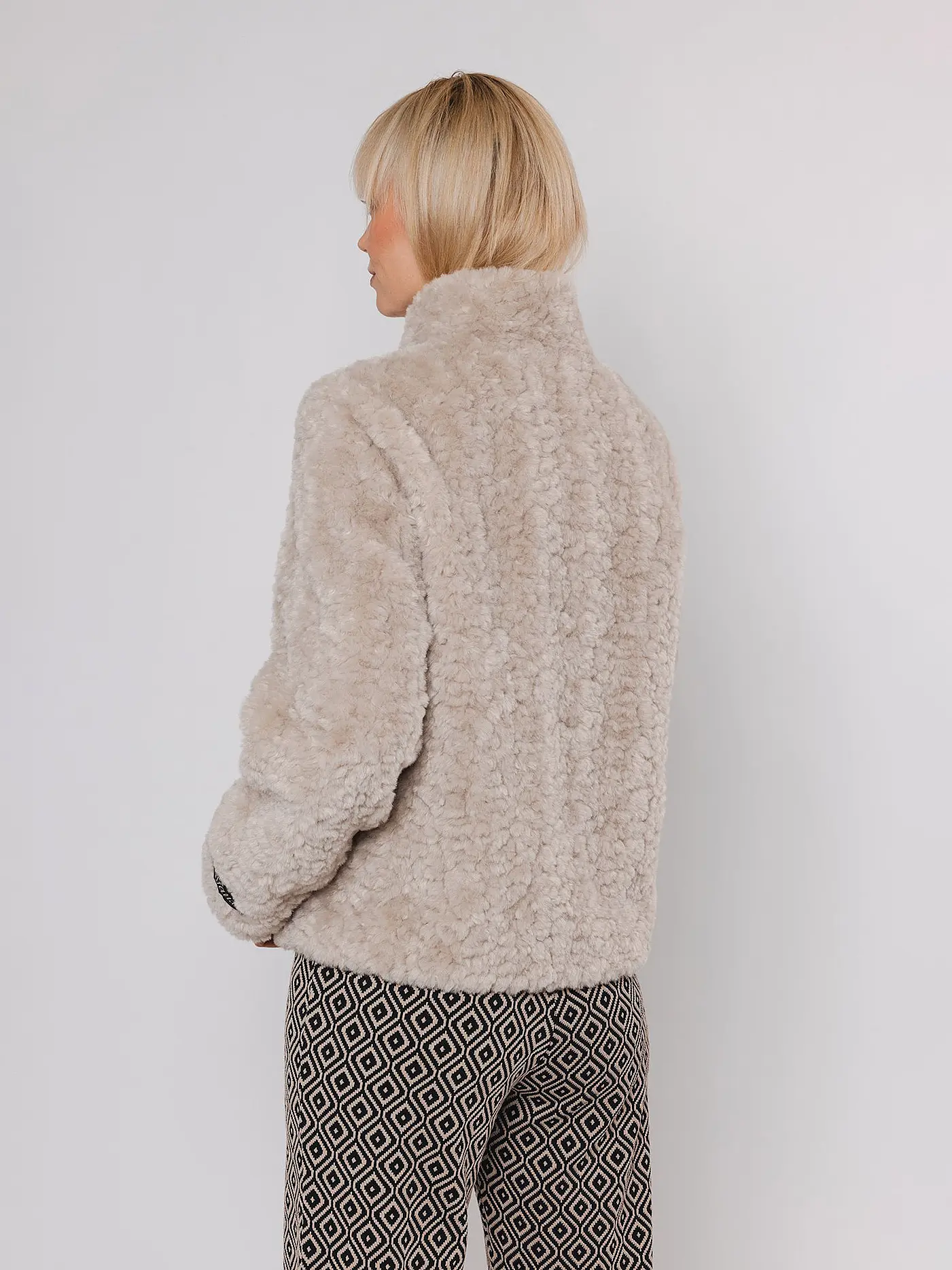 RINO&PELLE | Jacke in Felloptik KION | creme