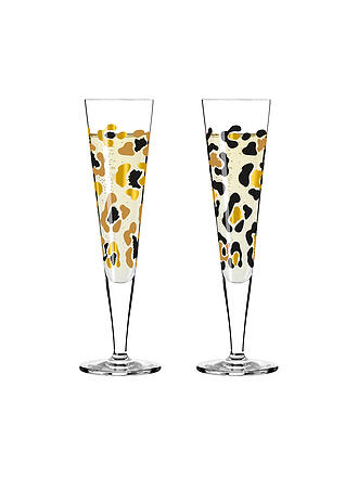 RITZENHOFF | Champagnerglas Goldnacht Champus 2er Set Duett Leo Gold