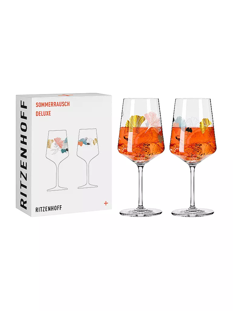 RITZENHOFF | Aperitifglas 2er Set SOMMERRAUSCH DELUXE #19 und #20 Christine Kordes | bunt