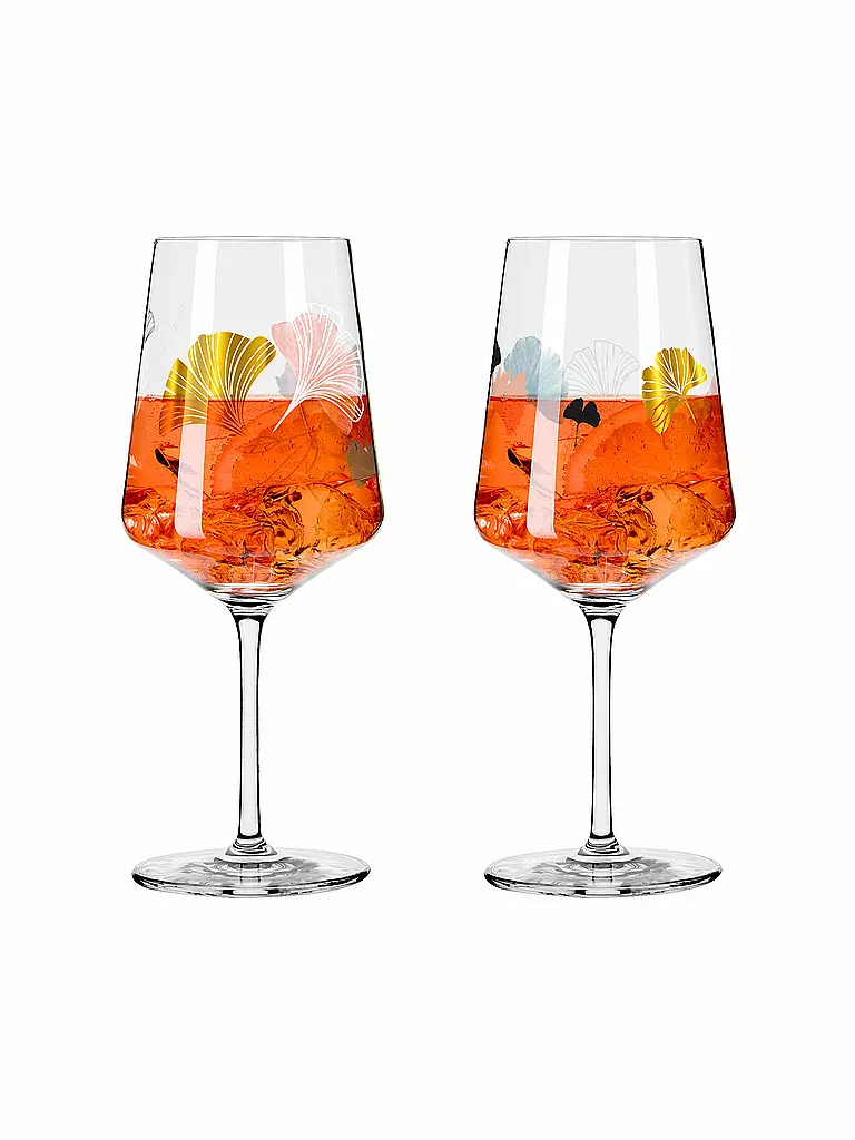 RITZENHOFF | Aperitifglas 2er Set SOMMERRAUSCH DELUXE #19 und #20 Christine Kordes | bunt