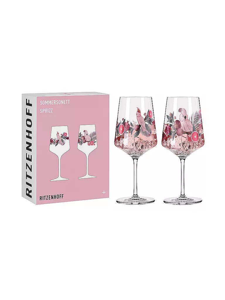 RITZENHOFF | Aperitifglas 2er Set SOMMERSONETT Ramona Richter 2024 | rosa