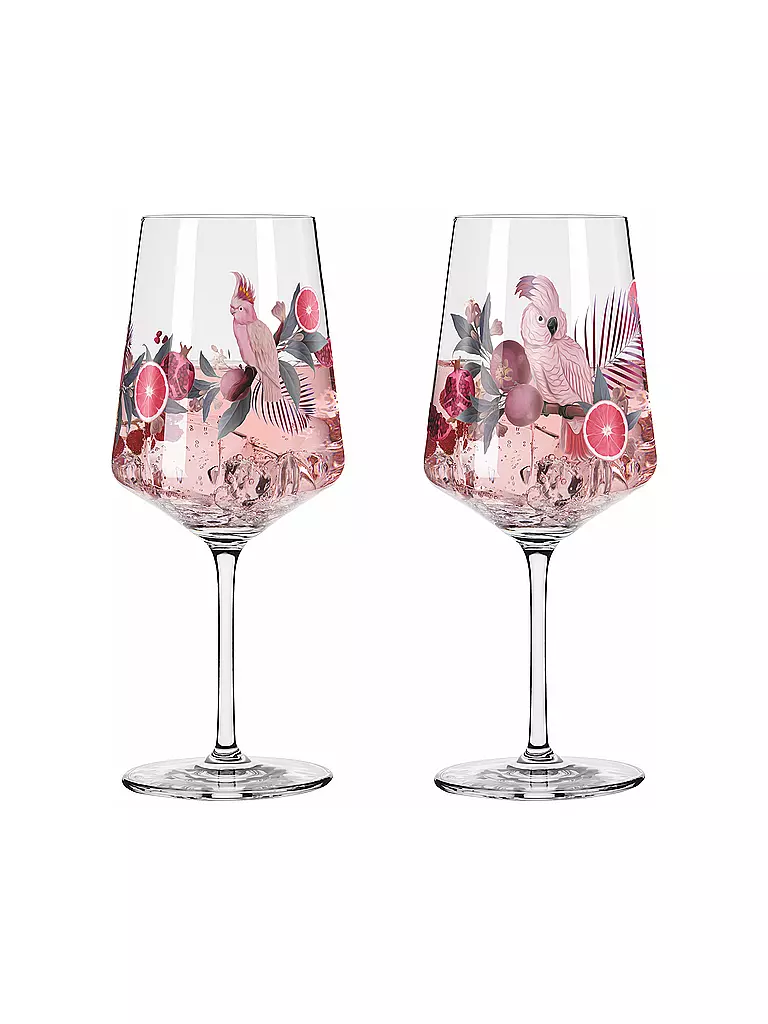 RITZENHOFF | Aperitifglas 2er Set SOMMERSONETT Ramona Richter 2024 | rosa