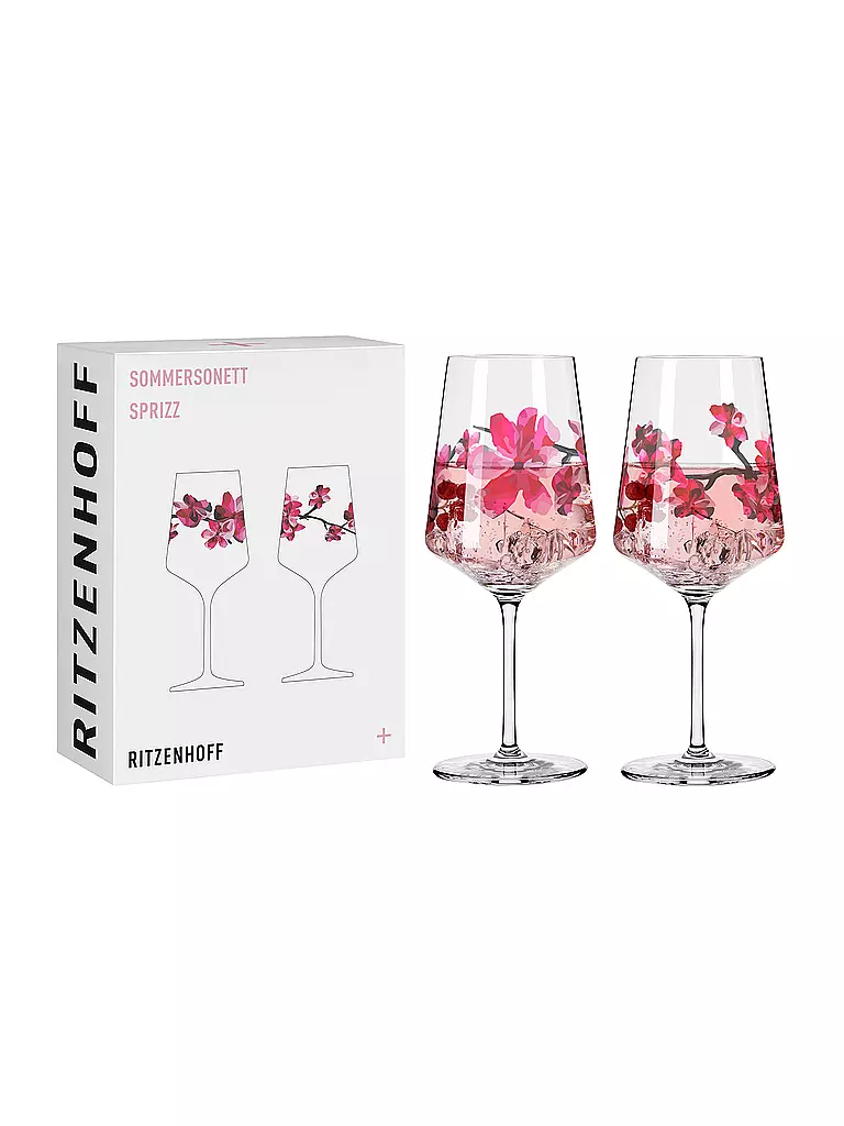 RITZENHOFF | Aperitifglas 2er Set SOMMERSONETT SPRITZ #11 und #12 Ana Vasconcelos | rosa