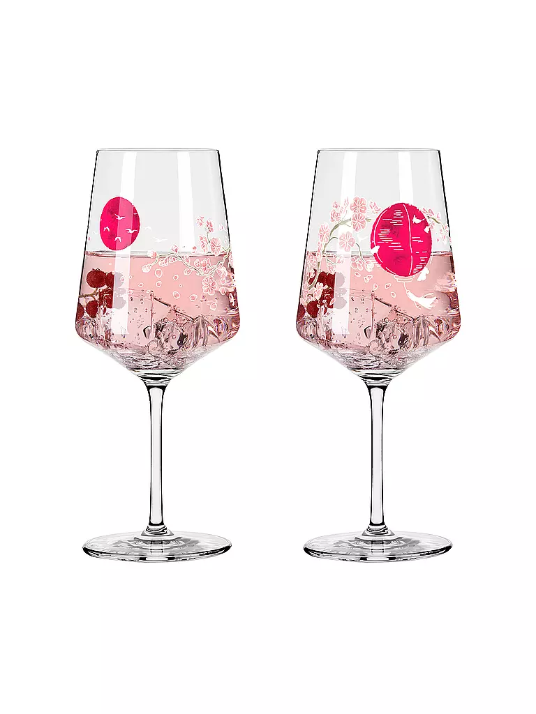 RITZENHOFF | Aperitifglas 2er Set SOMMERSONETT SPRITZ #13 und #14 Melina Sparschu | rosa