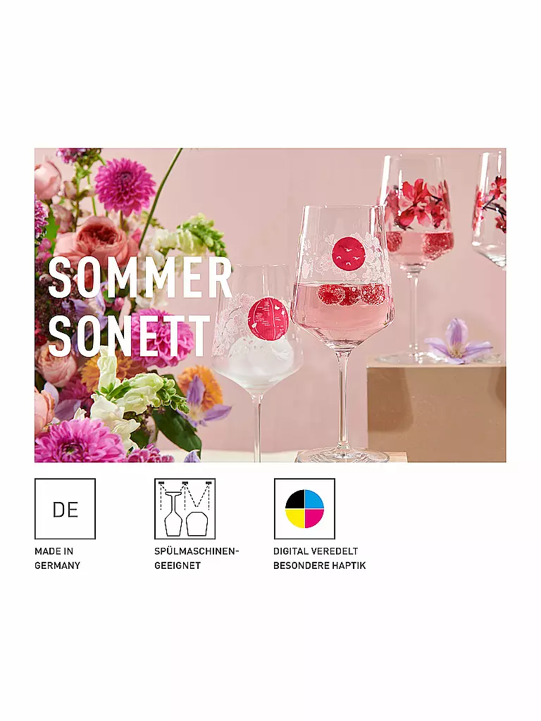 RITZENHOFF | Aperitifglas 2er Set SOMMERSONETT SPRITZ #13 und #14 Melina Sparschu | rosa