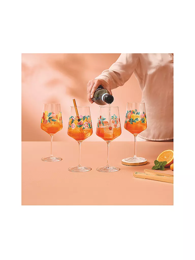 RITZENHOFF | Aperitifglas 4er Set SOMMERRAUSCH APERIZZO F25 Orange | orange