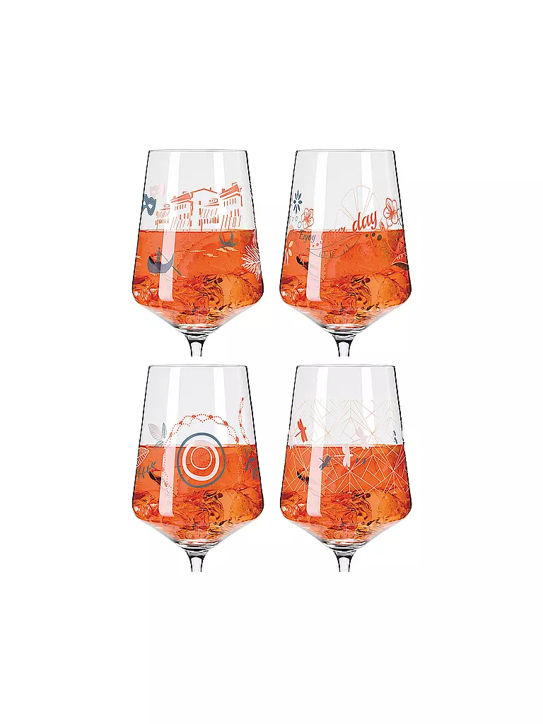 RITZENHOFF | Aperitifglas Set 4er SOMMERRAUSCH Aperizzo | orange