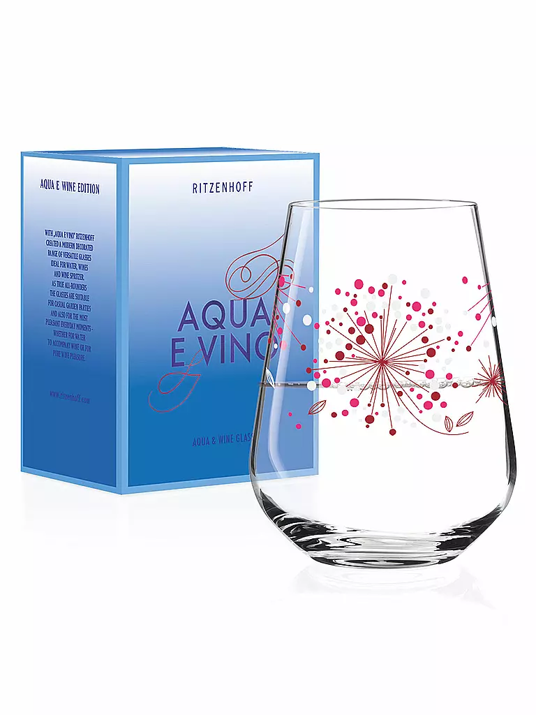 RITZENHOFF | Aqua e Vino Design Wasser- und Weinglas "Véronique Jacquart" Herbst 2018 3380001 | pink